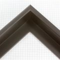 This Black Matte floater frame features a 1/2 " curved face width and 1-5/8 " depth. This simple wood frame has a classic and elegant appearance.